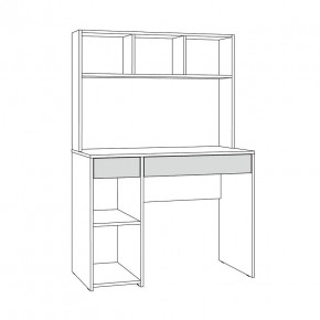 Стол компьютерный 12.77 F Комфорт (Дуб Золотой CRAFT) в Белоярском - beloyarskiy.mebel24.online | фото 2