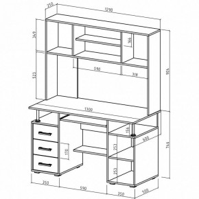 Стол компьютерный Амбер в Белоярском - beloyarskiy.mebel24.online | фото 3