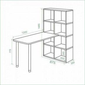 Стол компьютерный Bartolo в Белоярском - beloyarskiy.mebel24.online | фото 3