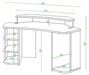 Стол компьютерный Домино Lite СК-160 в Белоярском - beloyarskiy.mebel24.online | фото 2