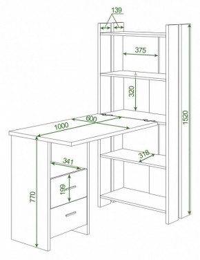 Стол компьютерный Домино Lite СТЛ-ОВ+С100Р в Белоярском - beloyarskiy.mebel24.online | фото 2