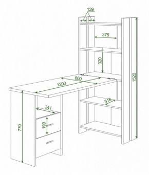 Стол компьютерный Домино Lite СТЛ-ОВ+С120Прям+ТЯЛ в Белоярском - beloyarskiy.mebel24.online | фото 2