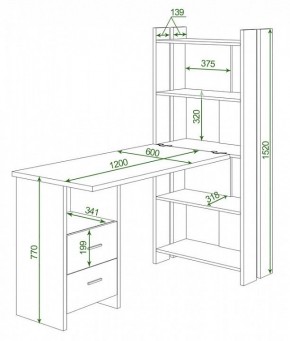 Стол компьютерный Домино Lite СТЛ-ОВ+С120Р в Белоярском - beloyarskiy.mebel24.online | фото 2