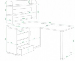 Стол компьютерный Домино нельсон СР-145М в Белоярском - beloyarskiy.mebel24.online | фото 2