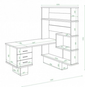 Стол компьютерный Домино нельсон СР-520 в Белоярском - beloyarskiy.mebel24.online | фото 2