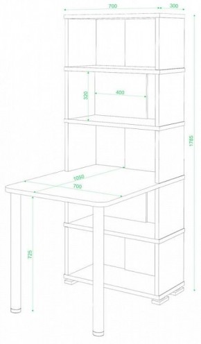 Стол компьютерный Домино СБ-10М/5 в Белоярском - beloyarskiy.mebel24.online | фото 2