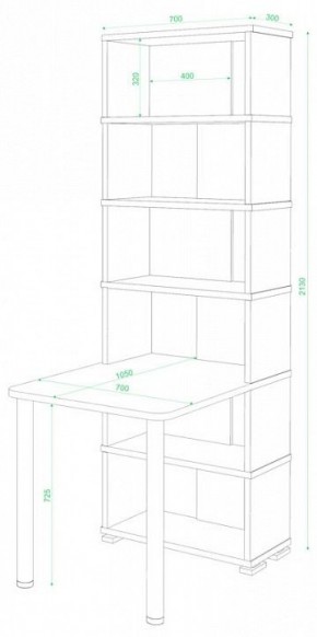 Стол компьютерный Домино СБ-10М/6 в Белоярском - beloyarskiy.mebel24.online | фото 2