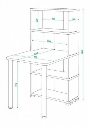 Стол компьютерный Домино СБ-10М4 в Белоярском - beloyarskiy.mebel24.online | фото 3