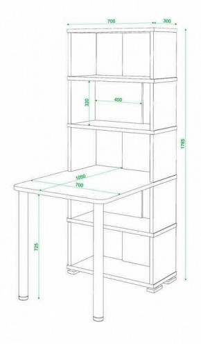 Стол компьютерный Домино СБ-10М5 в Белоярском - beloyarskiy.mebel24.online | фото 4