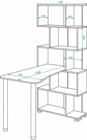 Стол компьютерный Домино СЛ-5СТ-2 в Белоярском - beloyarskiy.mebel24.online | фото 2