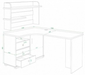 Стол компьютерный Домино СР-145 в Белоярском - beloyarskiy.mebel24.online | фото 2