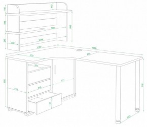 Стол компьютерный Домино СР-145М в Белоярском - beloyarskiy.mebel24.online | фото 3