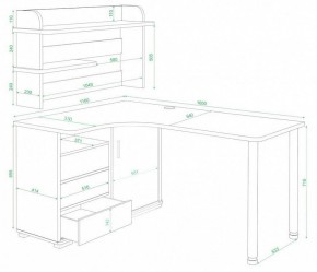 Стол компьютерный Домино СР-145М в Белоярском - beloyarskiy.mebel24.online | фото 3