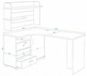 Стол компьютерный Домино СР-165 в Белоярском - beloyarskiy.mebel24.online | фото 2