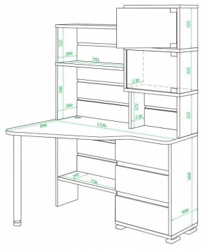 Стол компьютерный Домино СР-322 в Белоярском - beloyarskiy.mebel24.online | фото 2