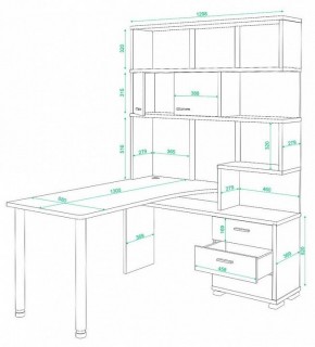 Стол компьютерный Домино СР-420/130 в Белоярском - beloyarskiy.mebel24.online | фото 2