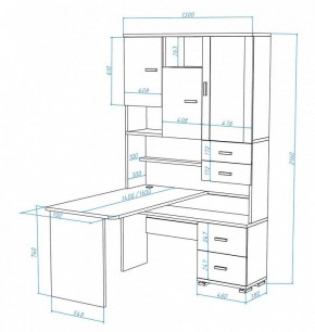 Стол компьютерный Домино СР-620/140 в Белоярском - beloyarskiy.mebel24.online | фото 3