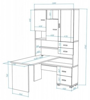 Стол компьютерный Домино СР-620/140 в Белоярском - beloyarskiy.mebel24.online | фото 2