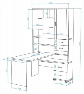 Стол компьютерный Домино СР-620-160 в Белоярском - beloyarskiy.mebel24.online | фото 2