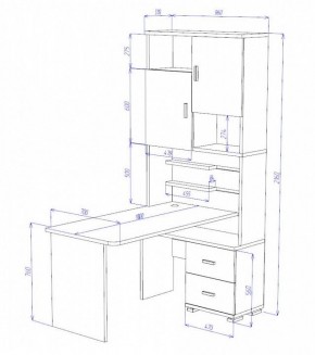 Стол компьютерный Домино СР-720/180 в Белоярском - beloyarskiy.mebel24.online | фото 2