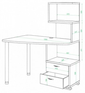 Стол компьютерный СКМ-60 в Белоярском - beloyarskiy.mebel24.online | фото 2