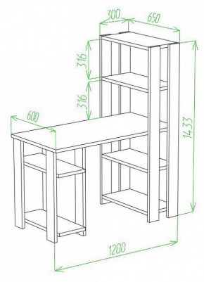 Стол компьютерный Slim СТН-145/120 в Белоярском - beloyarskiy.mebel24.online | фото 2