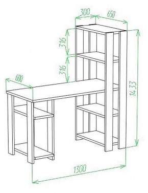 Стол компьютерный Slim СТН-145/130 в Белоярском - beloyarskiy.mebel24.online | фото 2