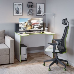 Стол компьютерный ВАРДИГ K2 100x82, белый/лайм в Белоярском - beloyarskiy.mebel24.online | фото 4