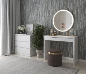 Стол косметический Энкель 100 белый в Белоярском - beloyarskiy.mebel24.online | фото 4