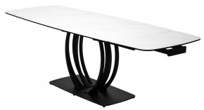 Стол MATERA 160 MARBLES KL-99 Белый мрамор матовый, итальянская керамика/ черный каркас, ®DISAUR в Белоярском - beloyarskiy.mebel24.online | фото 8