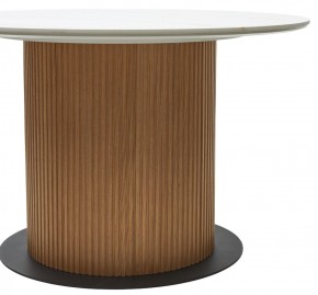 Стол MESA D120 цвет БЕЛЫЙ МРАМОР M326 / Каркас OAK, ®DISAUR в Белоярском - beloyarskiy.mebel24.online | фото 6