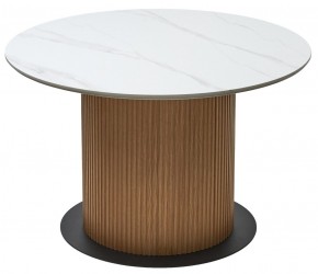 Стол MESA D120 цвет БЕЛЫЙ МРАМОР M326 / Каркас OAK, ®DISAUR в Белоярском - beloyarskiy.mebel24.online | фото 7