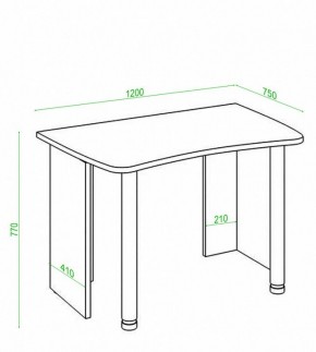 Стол офисный Домино Лайт СКЛ-Софт120 в Белоярском - beloyarskiy.mebel24.online | фото 3