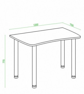 Стол офисный Домино Лайт СКЛ-Софт120МО в Белоярском - beloyarskiy.mebel24.online | фото 3