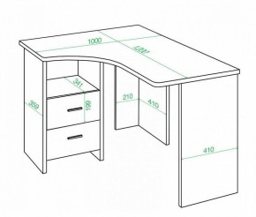 Стол письменный Домино Lite СКЛ-Угл 120 в Белоярском - beloyarskiy.mebel24.online | фото 2