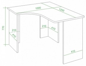 Стол письменный Домино Lite СКЛ-Угл120 в Белоярском - beloyarskiy.mebel24.online | фото 4