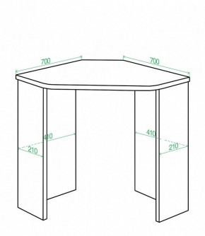 Стол письменный Домино Lite СКЛ-Угл70 в Белоярском - beloyarskiy.mebel24.online | фото 2