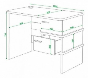 Стол письменный Домино нельсон СД-15С в Белоярском - beloyarskiy.mebel24.online | фото 3