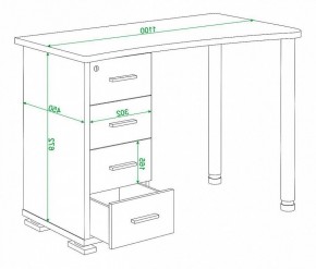 Стол письменный Домино нельсон СКМ-50 в Белоярском - beloyarskiy.mebel24.online | фото 5