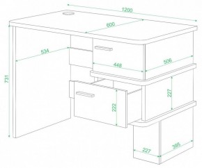 Стол письменный Домино СД-15 С в Белоярском - beloyarskiy.mebel24.online | фото 2