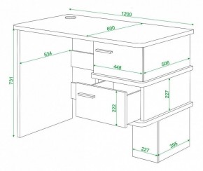 Стол письменный Домино СД-15С в Белоярском - beloyarskiy.mebel24.online | фото 3