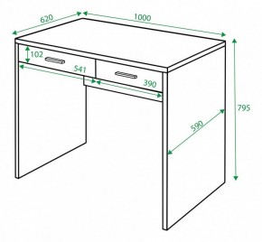 Стол письменный Домино СП-22С в Белоярском - beloyarskiy.mebel24.online | фото 3