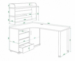 Стол письменный Домино СР-145СМ в Белоярском - beloyarskiy.mebel24.online | фото 5