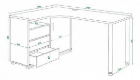 Стол письменный Домино СР-145СМ в Белоярском - beloyarskiy.mebel24.online | фото 5