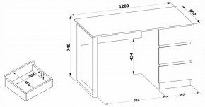 Стол письменный СПм-205 в Белоярском - beloyarskiy.mebel24.online | фото 4