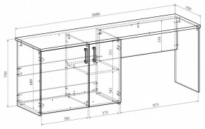 Стол письменный Виктория ВИ-13 в Белоярском - beloyarskiy.mebel24.online | фото 4