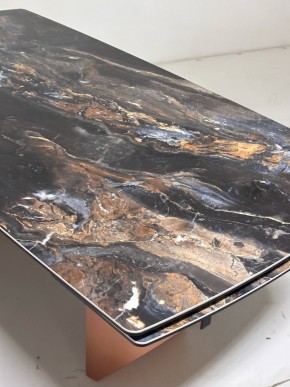 Стол ПУАНТО 200 TITANIUM LAWA NERO, керамика / МЕДЬ каркас М-City в Белоярском - beloyarskiy.mebel24.online | фото 6