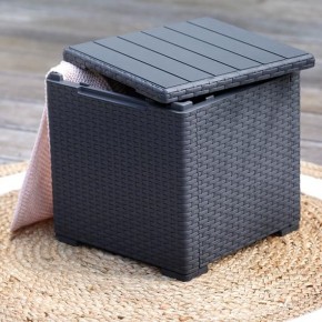 Стол с функцией хранения Виго (Vigo storage box) графит в Белоярском - beloyarskiy.mebel24.online | фото 1
