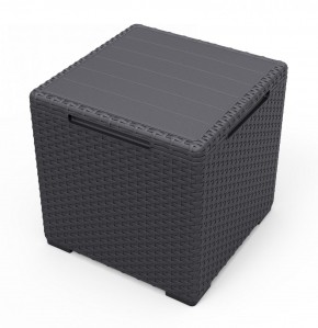 Стол с функцией хранения Виго (Vigo storage box) графит в Белоярском - beloyarskiy.mebel24.online | фото 2