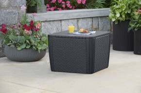 Стол-сундук Лузон Плюс (Luzon Plus Flat Wicker), графит в Белоярском - beloyarskiy.mebel24.online | фото 1
